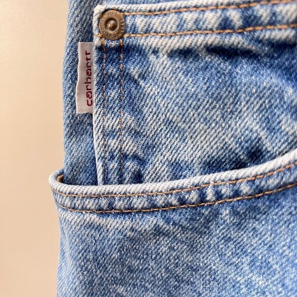 Carhartt Relaxed Fit Stonewashed Denim Jeans- Size 38 x 32 - Picture 2 of 5
